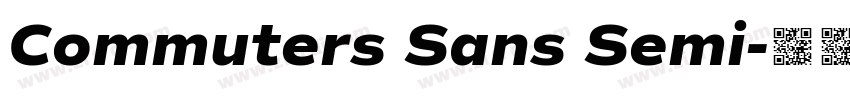 Commuters Sans Semi字体转换